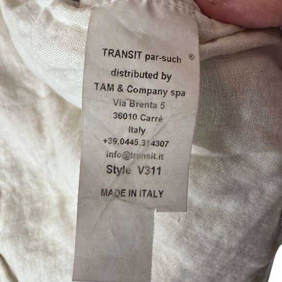 Transit Par Such cream full zip up puffer vest size 5 - Picture 7 of 7